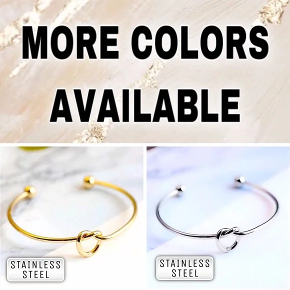 ⚜️[𝟯𝟬%𝗢𝗙𝗙|𝗯𝘂𝗻𝗱𝗹𝗲𝘀 𝟯+]⚜️Silver Knot Stainless Steel Cuff NEW - Picture 7 of 9